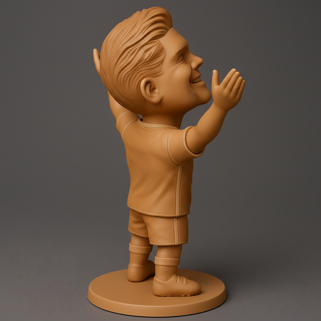 face anatomy 3d model-create 3d face model from photo_Arsenal Fan Celebration Bobblehead - Print & Cheer!