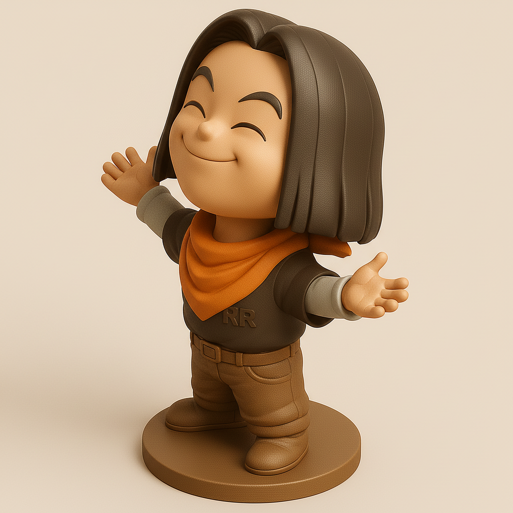 silhouette 3d printer maker-3d portrait printing_Charming Adventurer Figurine for 3D Printing