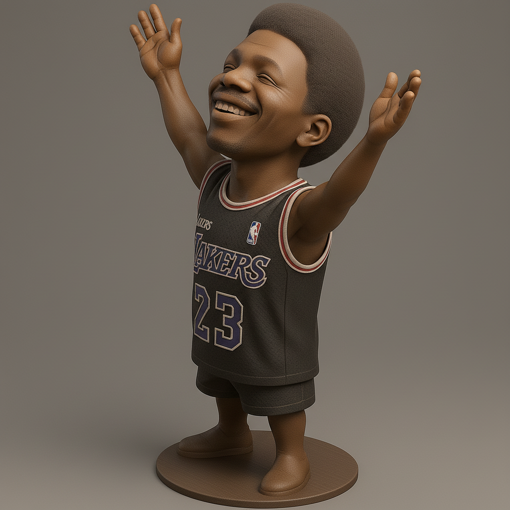 face anatomy 3d model-create 3d face model from photo_Joyful Basketball Figure for Fans