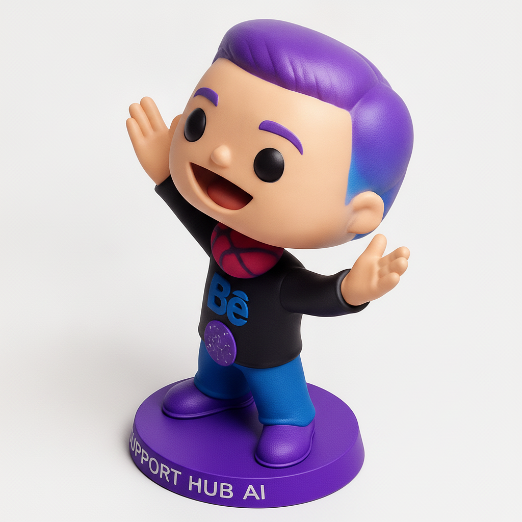 face to 3d model ai-3D portrait printing from photo_Vibrant SUPPORT HUB AI Desk Figurine