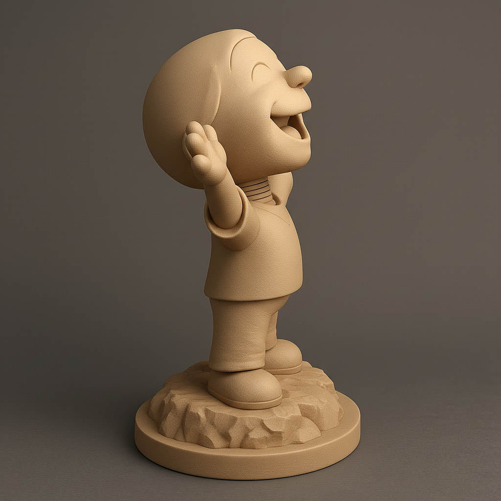 face anatomy 3d model-create 3d face model from photo_Joyful 3D Character Model for Printing