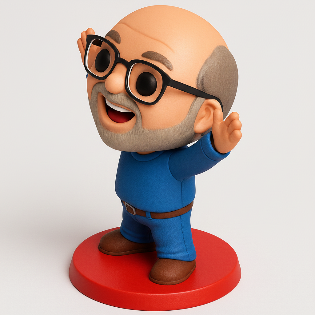 face anatomy 3d model-create 3d face model from photo_Positive Vibe Figurine: Easy Print Fun!