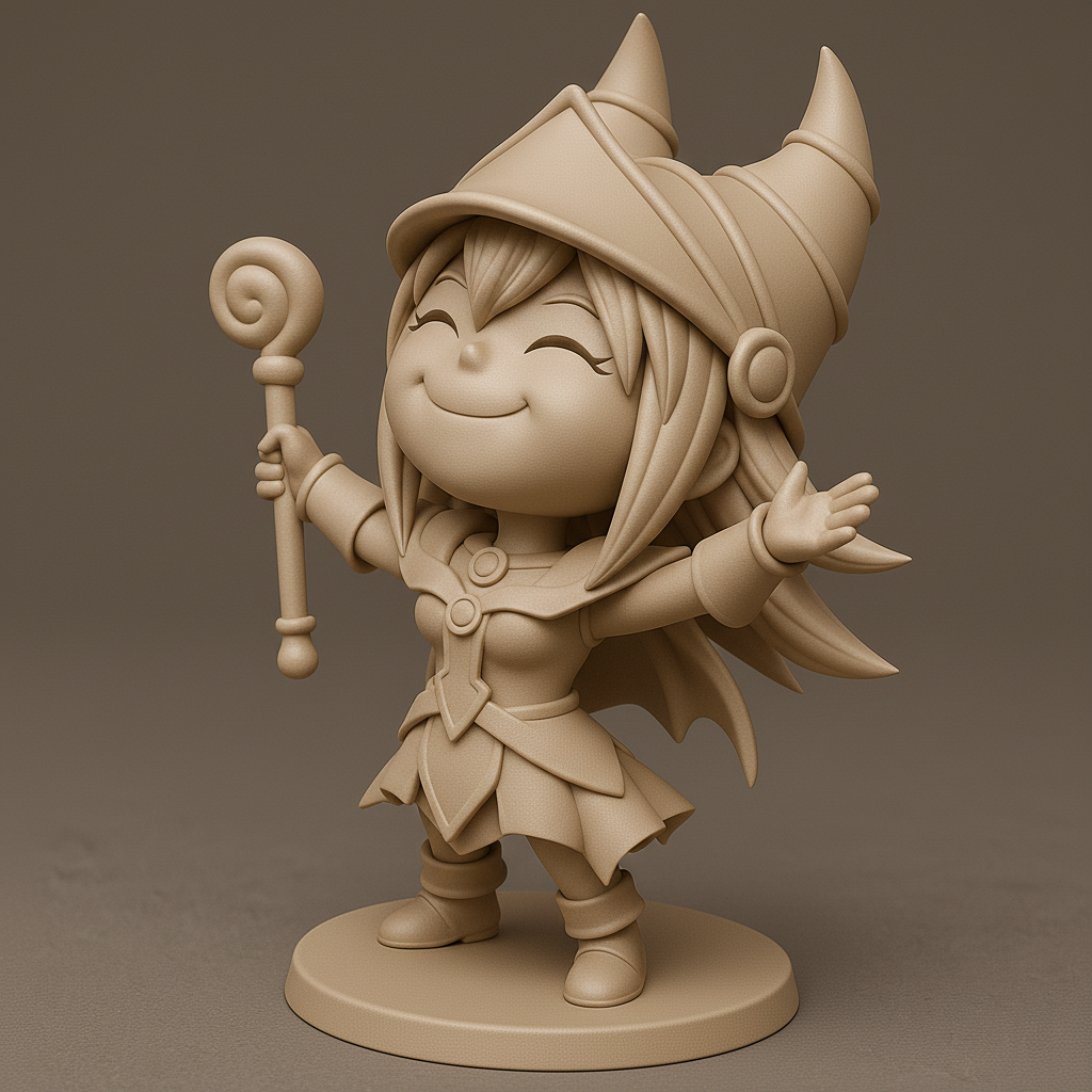 face anatomy 3d model-create 3d face model from photo_Charming Fantasy Mage Figure