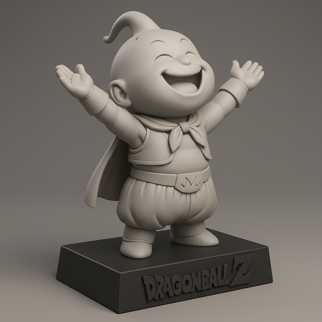 silhouette 3d printer maker-3d portrait printing_Joyful Dragonball Z Character Statue