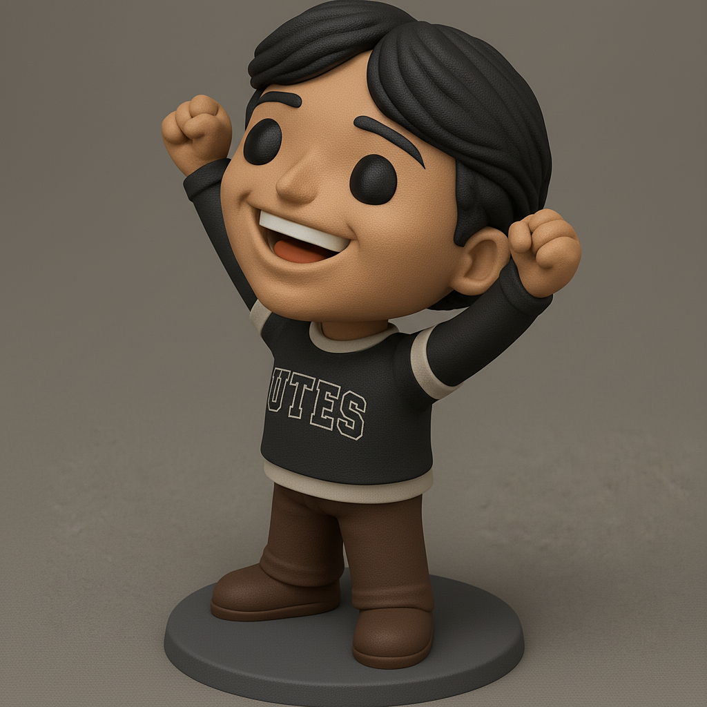 face anatomy 3d model-create 3d face model from photo_Utes Fan Figurine: Celebrate Victory & Team Spirit!