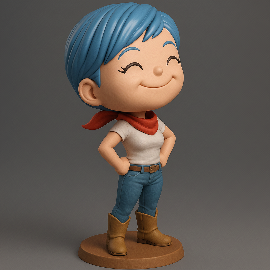 silhouette 3d printer maker-3d portrait printing_Charming Adventurer Figurine