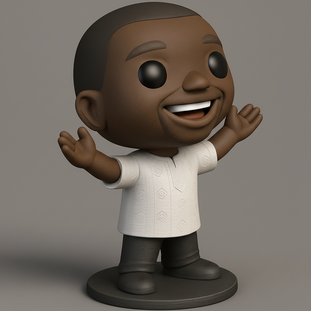 face anatomy 3d model-create 3d face model from photo_Joyful Welcoming Figure - Print Your Own Happy Buddy!