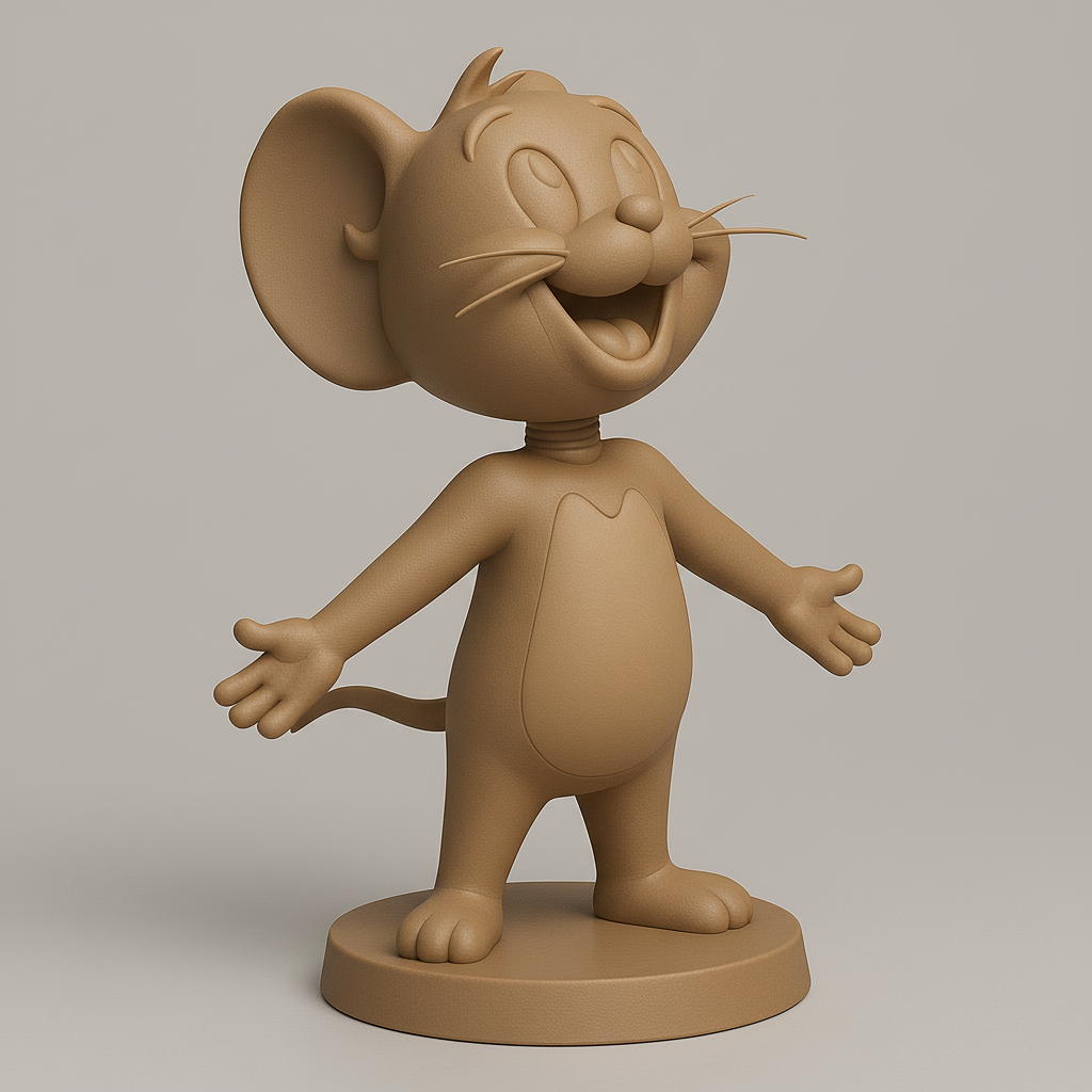 face anatomy 3d model-create 3d face model from photo_Cheerful Mouse Character 3D Model