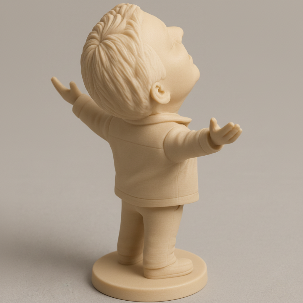 face anatomy 3d model-create 3d face model from photo_Uplifting 'Embrace Joy' Desk Companion