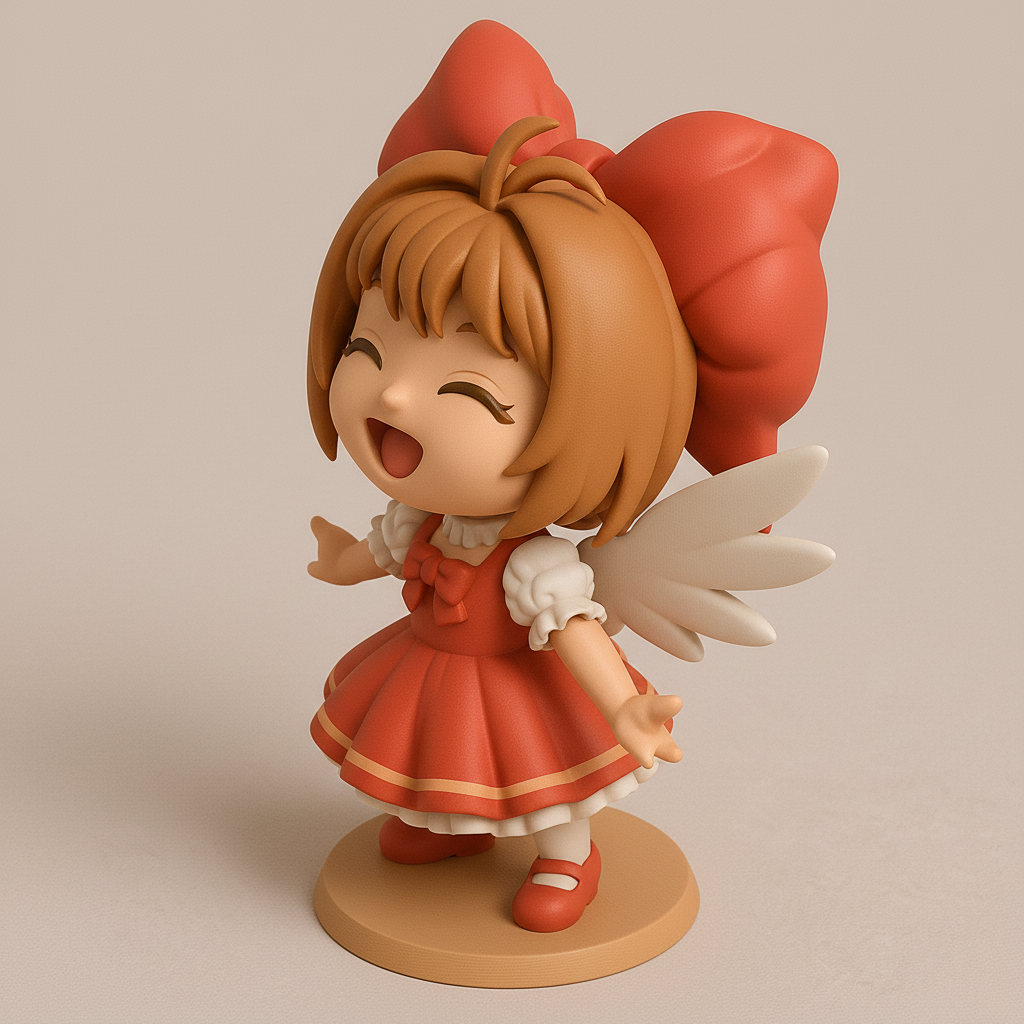 silhouette 3d printer maker-3d portrait printing_Charming Fairy Figurine for 3D Printing