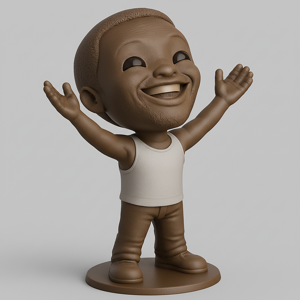 face anatomy 3d model-create 3d face model from photo_Celebrate Joy: Happy Hugs Figurine 3D Print