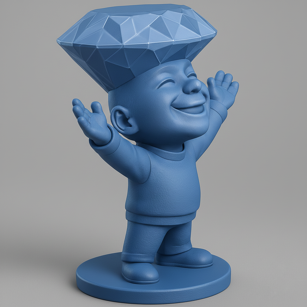 face anatomy 3d model-create 3d face model from photo_Joyful Diamond Dreamer: Celebrate Your Success!