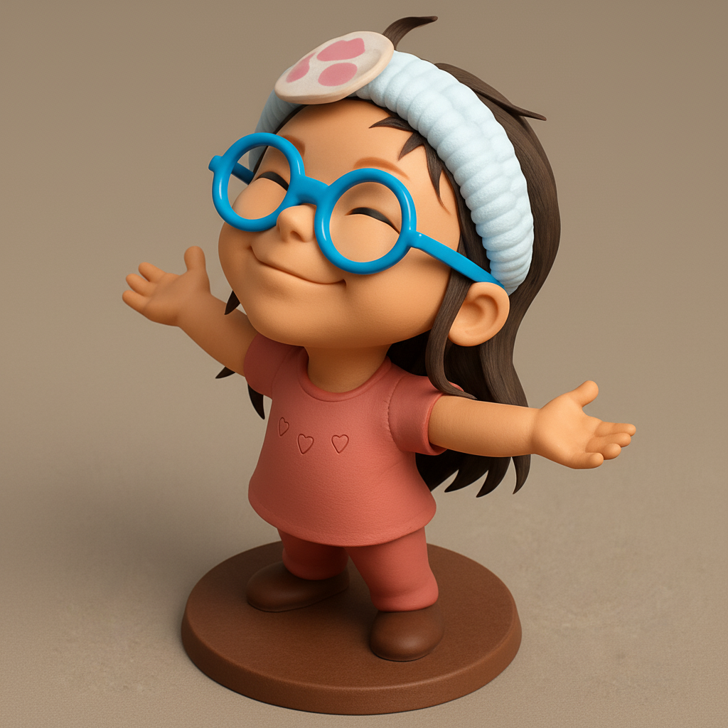 silhouette 3d printer maker-3d portrait printing_Charming Joyful Girl 3D Model