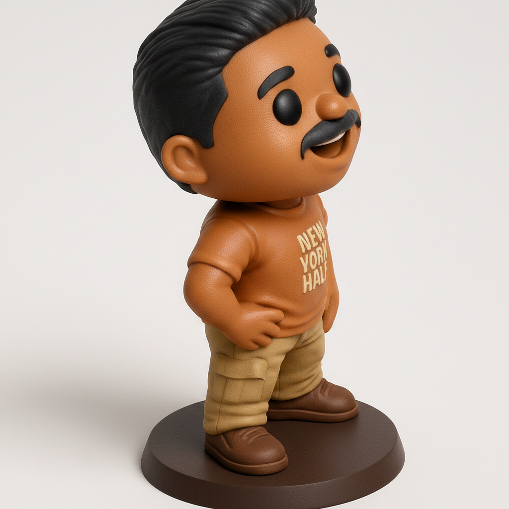 face anatomy 3d model-create 3d face model from photo_New York Half Runner Collectible Figure