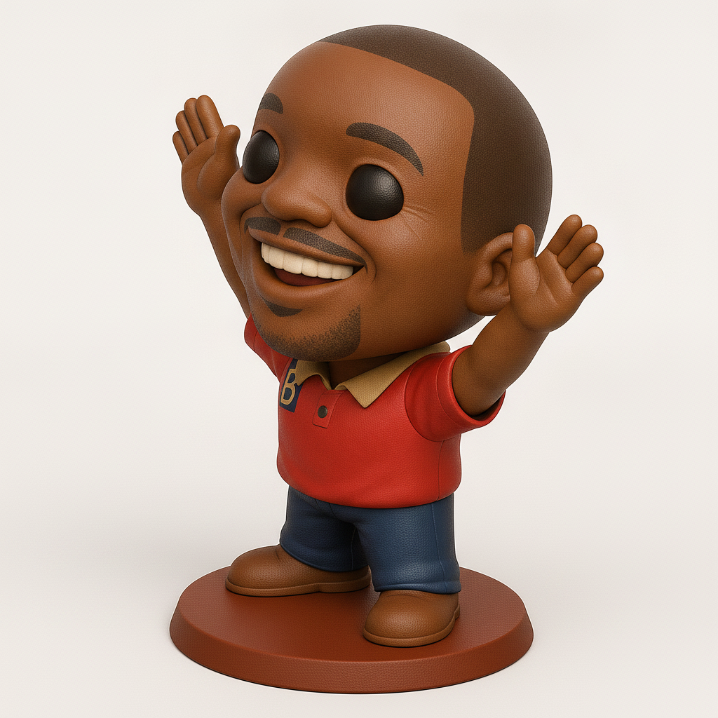 face anatomy 3d model-create 3d face model from photo_Enthusiastic 'B' Character Funko Style Figurine