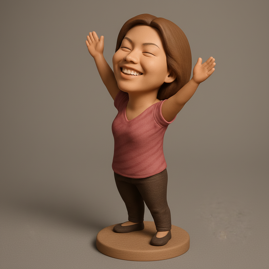 face anatomy 3d model-create 3d face model from photo_Cherished Memories: Personalized Duo Figurine