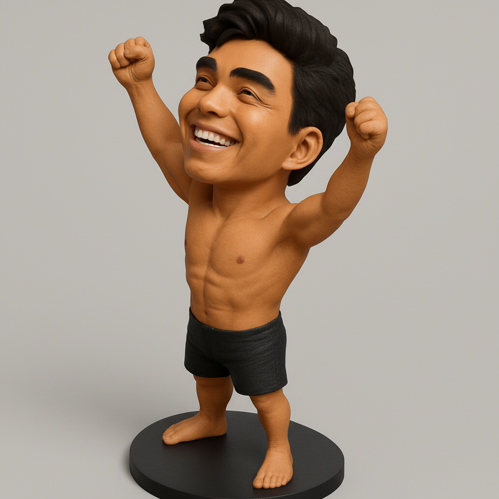 face anatomy 3d model-create 3d face model from photo_Victory Bobblehead: Celebrate Your Achievements!