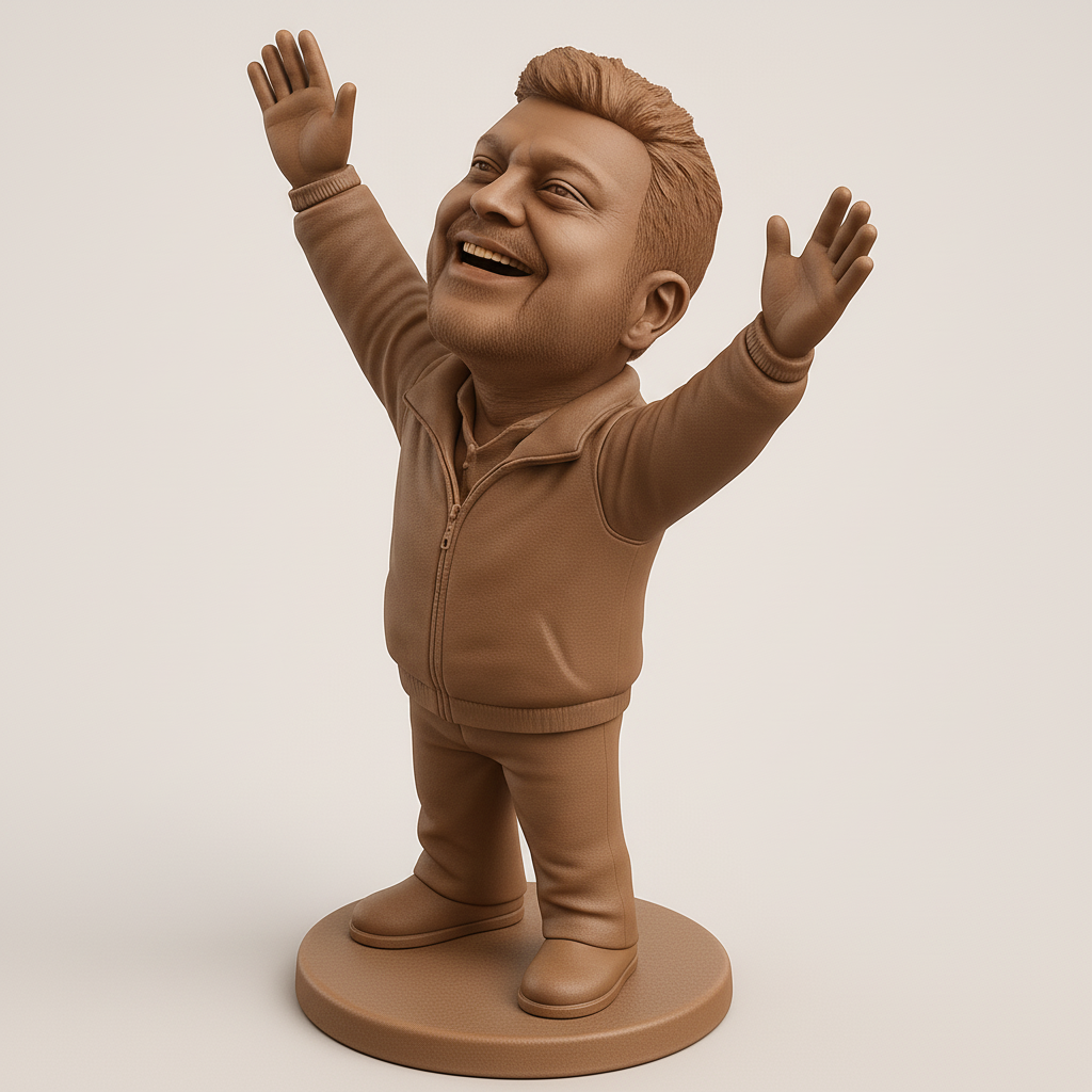 face anatomy 3d model-create 3d face model from photo_Uplifting Joy Bobblehead: Celebrate Your Victories!