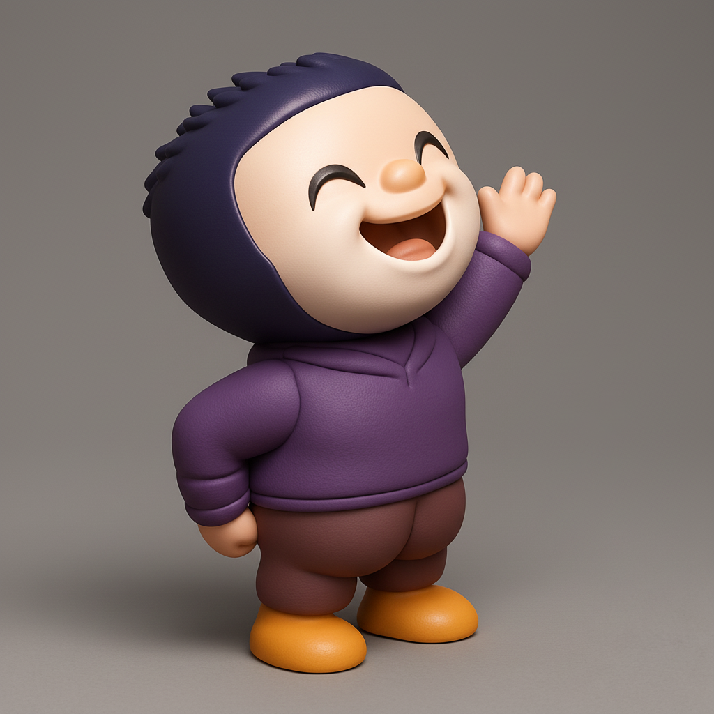 face to 3d model ai-3D portrait printing from photo_Joyful Friends Duo: Adorable Hugging Figurines