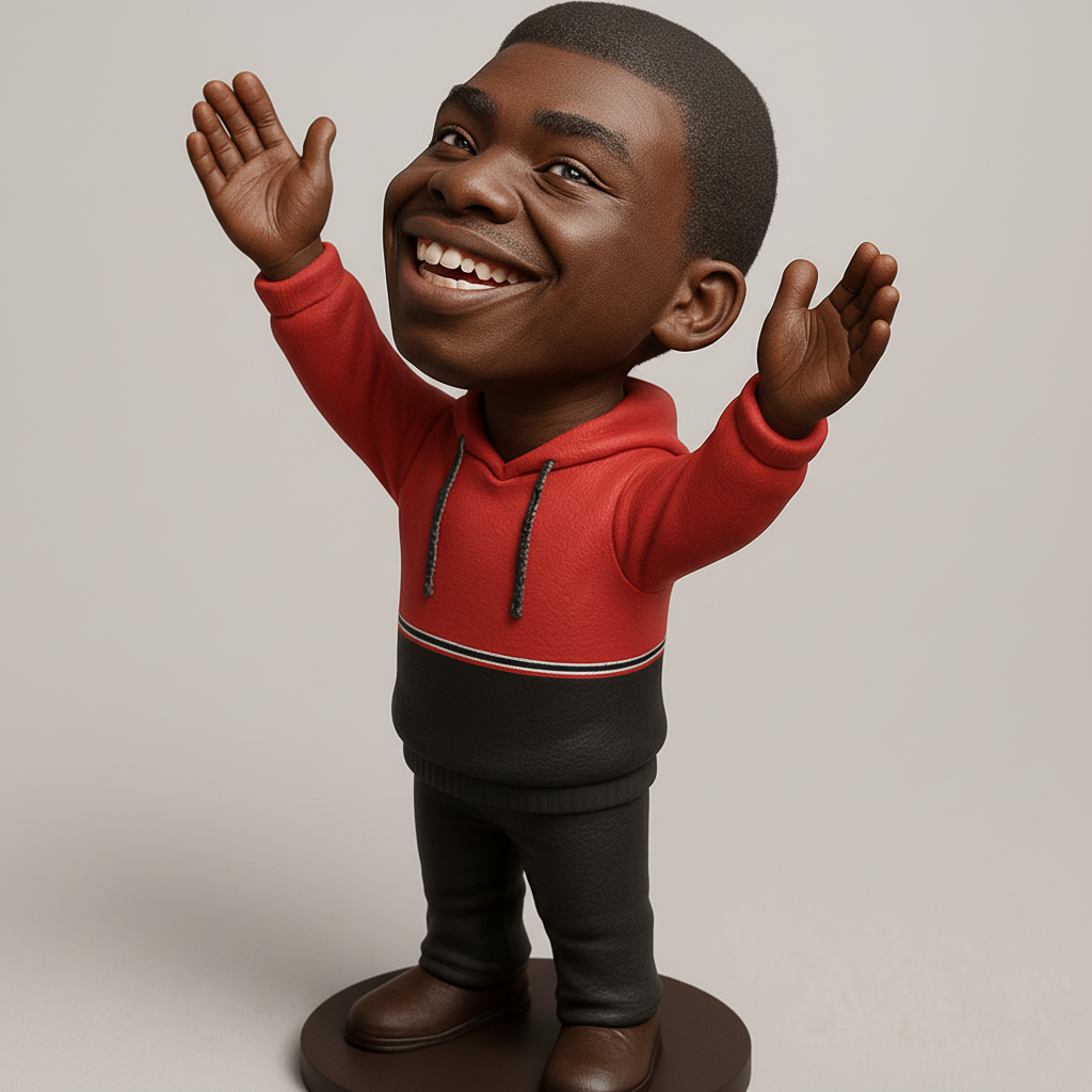 face anatomy 3d model-create 3d face model from photo_Uplifting Joy Kid Figurine: Celebrate Every Win!
