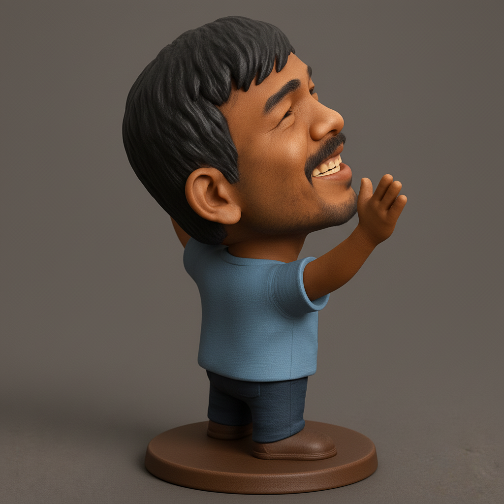 face anatomy 3d model-create 3d face model from photo_Print Your Joy! Customizable Bobblehead Figurine