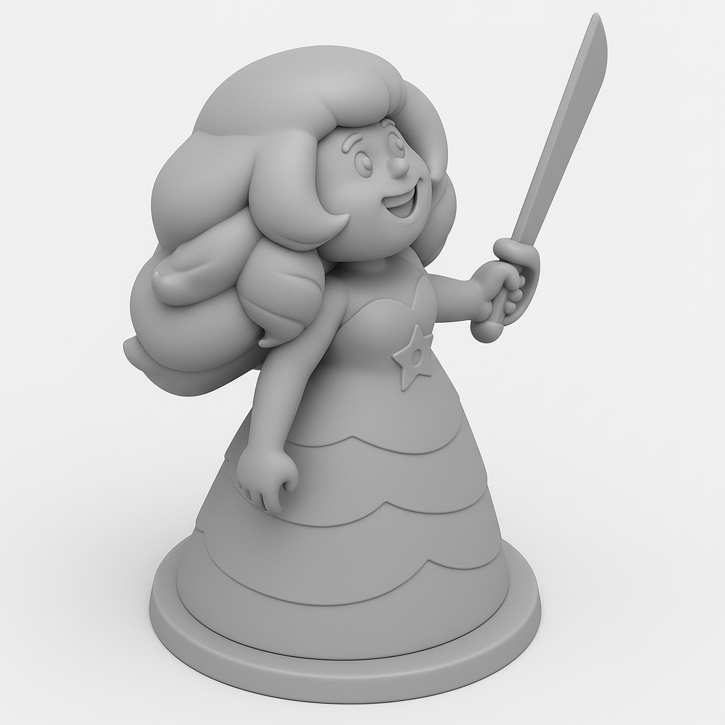 face anatomy 3d model-create 3d face model from photo_Brave Heroine 3D Model for Printing