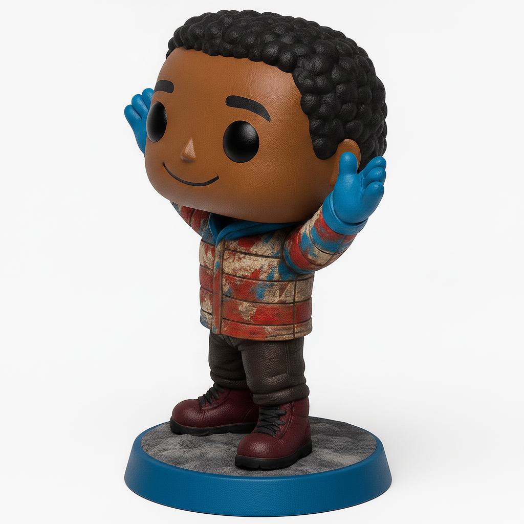 face to 3d model ai-3D portrait printing from photo_Young Patriot Funko Style Figure - Print & Collect!