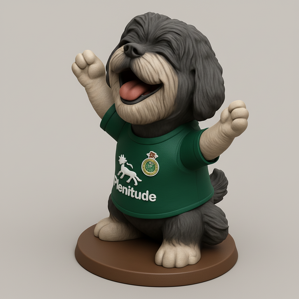 face anatomy 3d model-create 3d face model from photo_Cheering Plenitude Dog: Boost Your Desk with Joy!