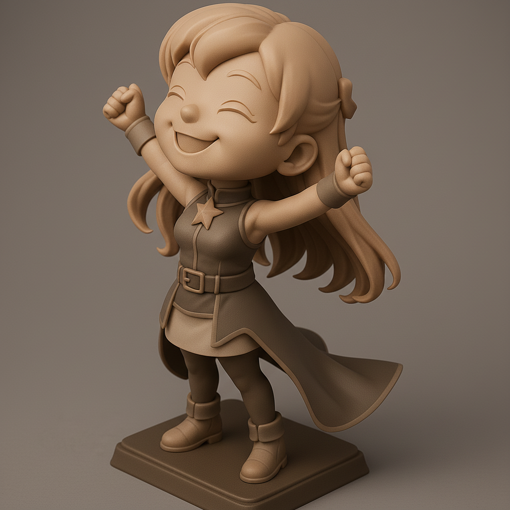 face anatomy 3d model-create 3d face model from photo_Joyful Heroic Figure for 3D Printing