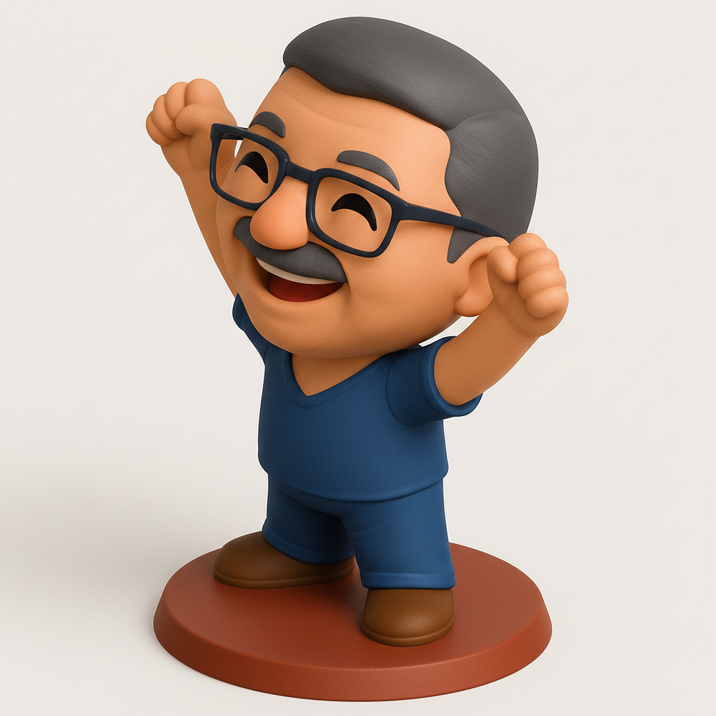 face anatomy 3d model-create 3d face model from photo_Victorious Man Figurine - Celebrate Every Win!