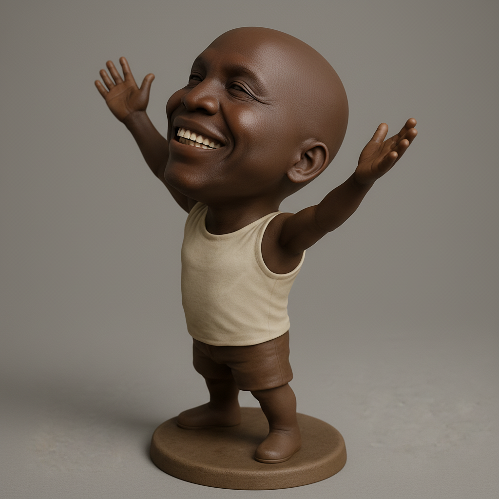 face to 3d model ai-3D portrait printing from photo_Pure Joy Character: Embrace Happiness 3D Print