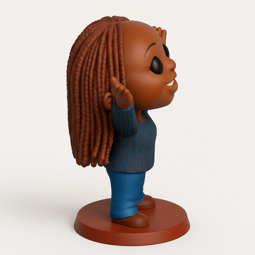 face to 3d model ai-3D portrait printing from photo_Vibrant 'Open Arms' Character: Embrace Joy & Positivity