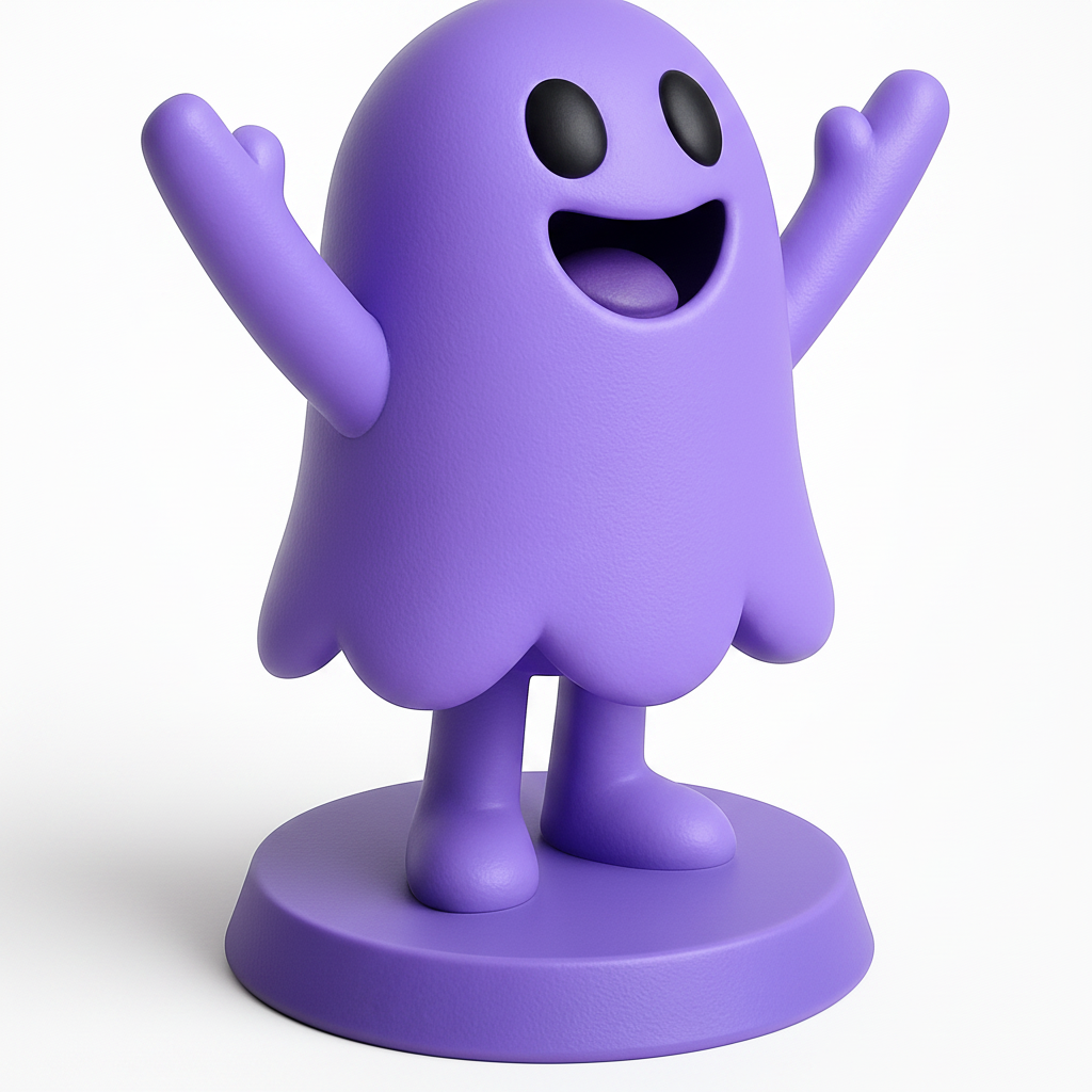 face to 3d model ai-3D portrait printing from photo_Happy Ghost Pal - Adorable 3D Printable Decor