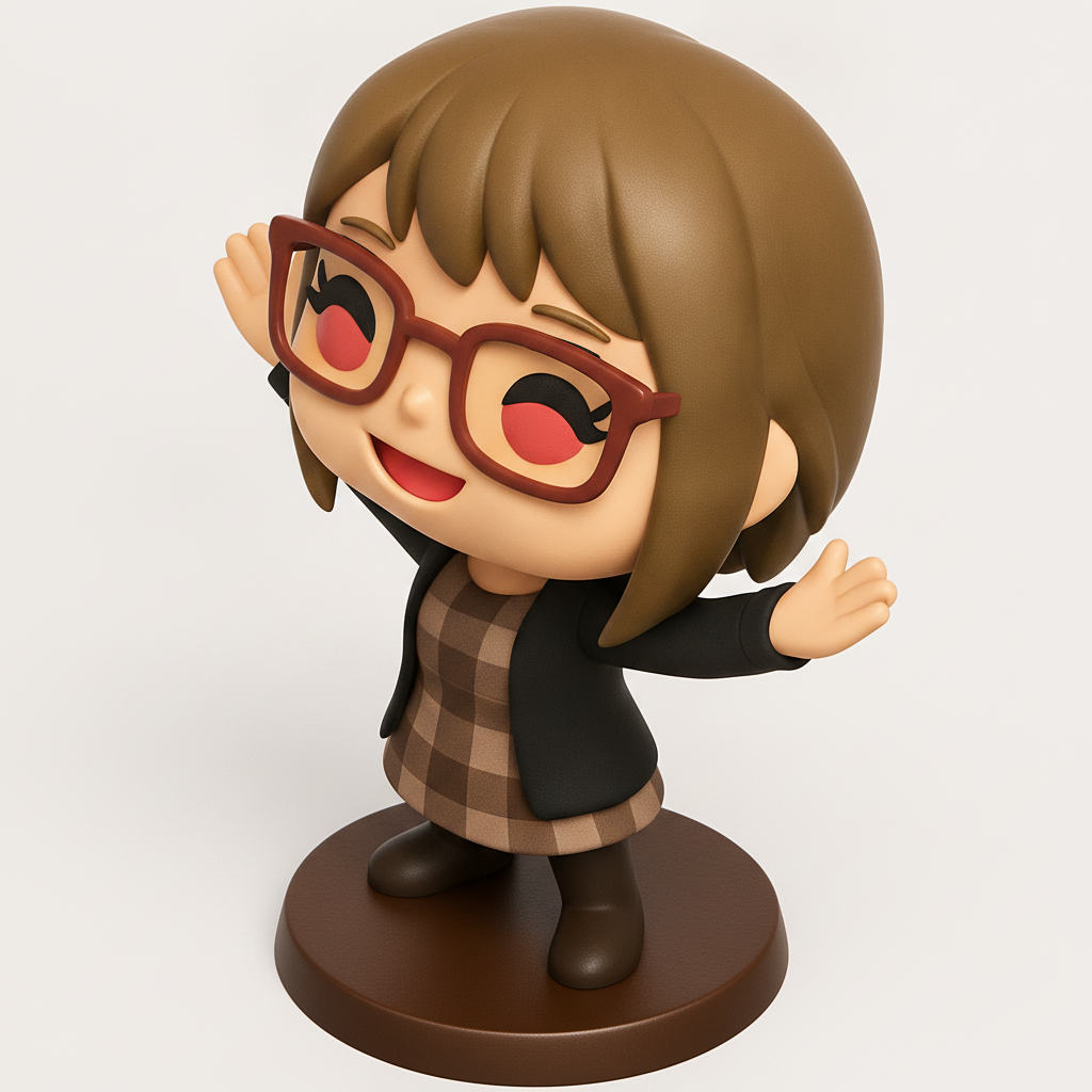 face anatomy 3d model-create 3d face model from photo_Print Your Own Happy Chibi Friend! Welcoming Figurine