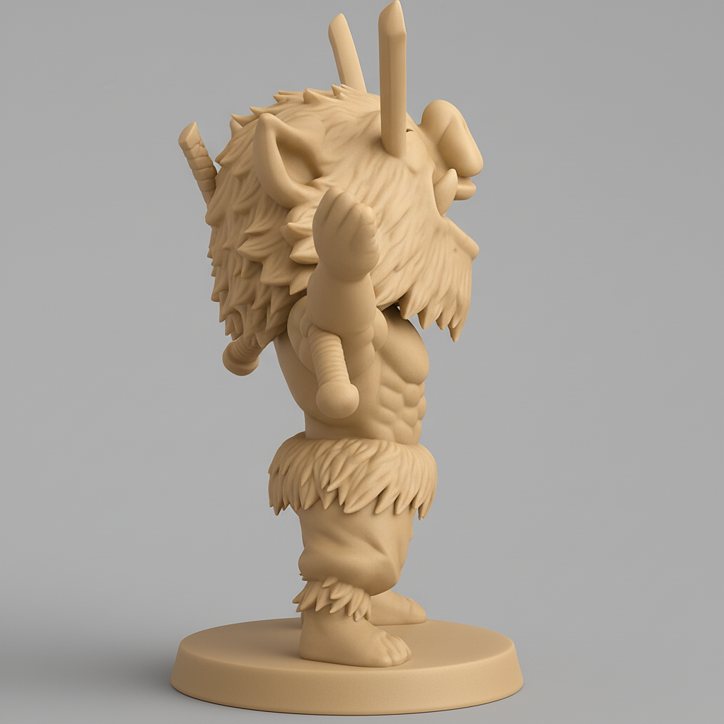 face to 3d model ai-3D portrait printing from photo_Inosuke Hashibira: Wild Boar Warrior 3D Print!