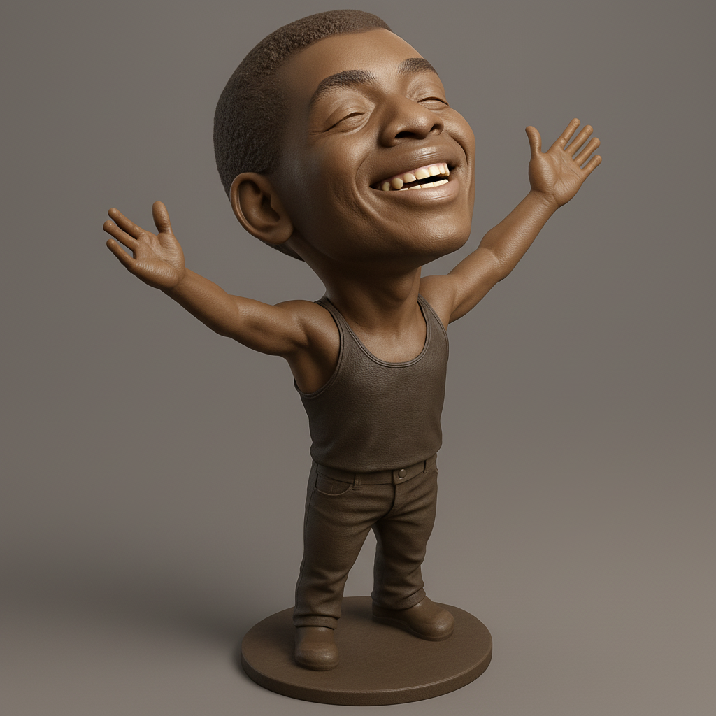 face anatomy 3d model-create 3d face model from photo_Radiant Joy Bobblehead: A Symbol of Happiness!