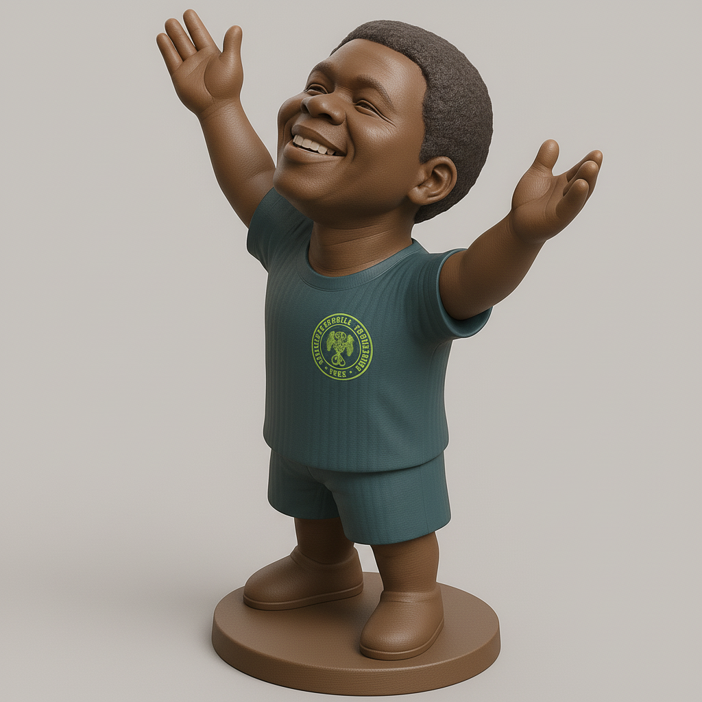 face anatomy 3d model-create 3d face model from photo_Joyful Soccer Player Figurine