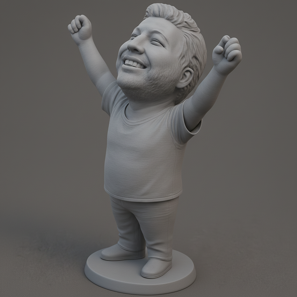 face anatomy 3d model-create 3d face model from photo_Victory Bobblehead: Celebrate Success!