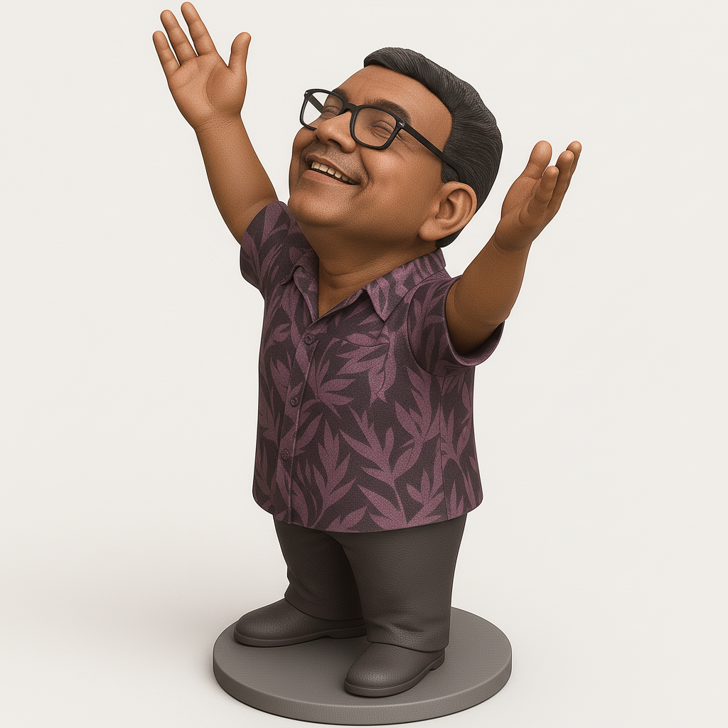 face anatomy 3d model-create 3d face model from photo_Cheerful Character Model for Fun Prints