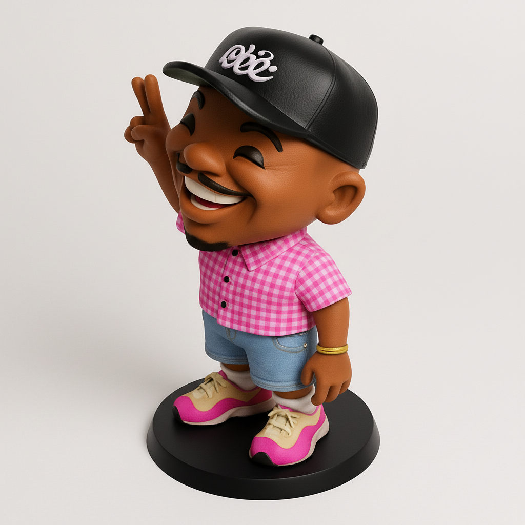 face anatomy 3d model-create 3d face model from photo_Chance Inspired Bobblehead: Peace Sign & Big Smile