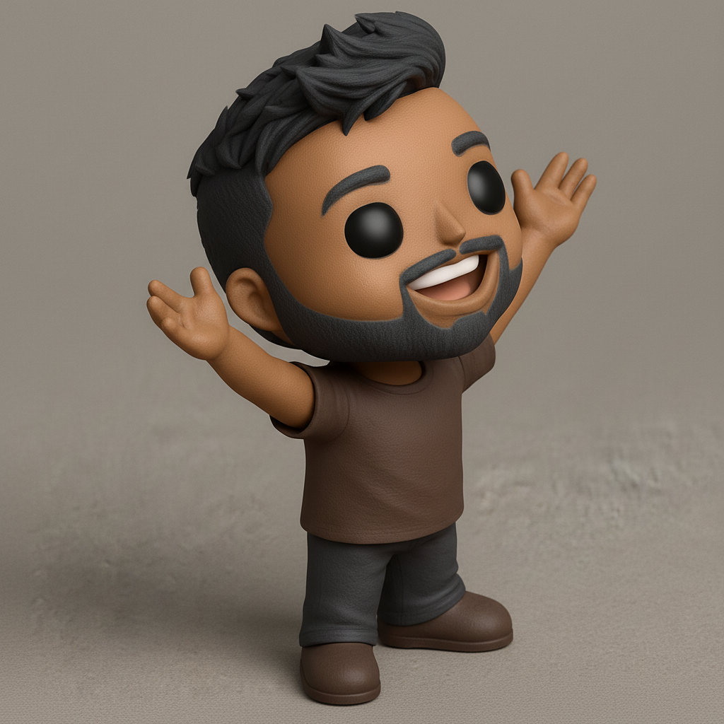 face anatomy 3d model-create 3d face model from photo_Friendly Hugging Desk Buddy Figurine