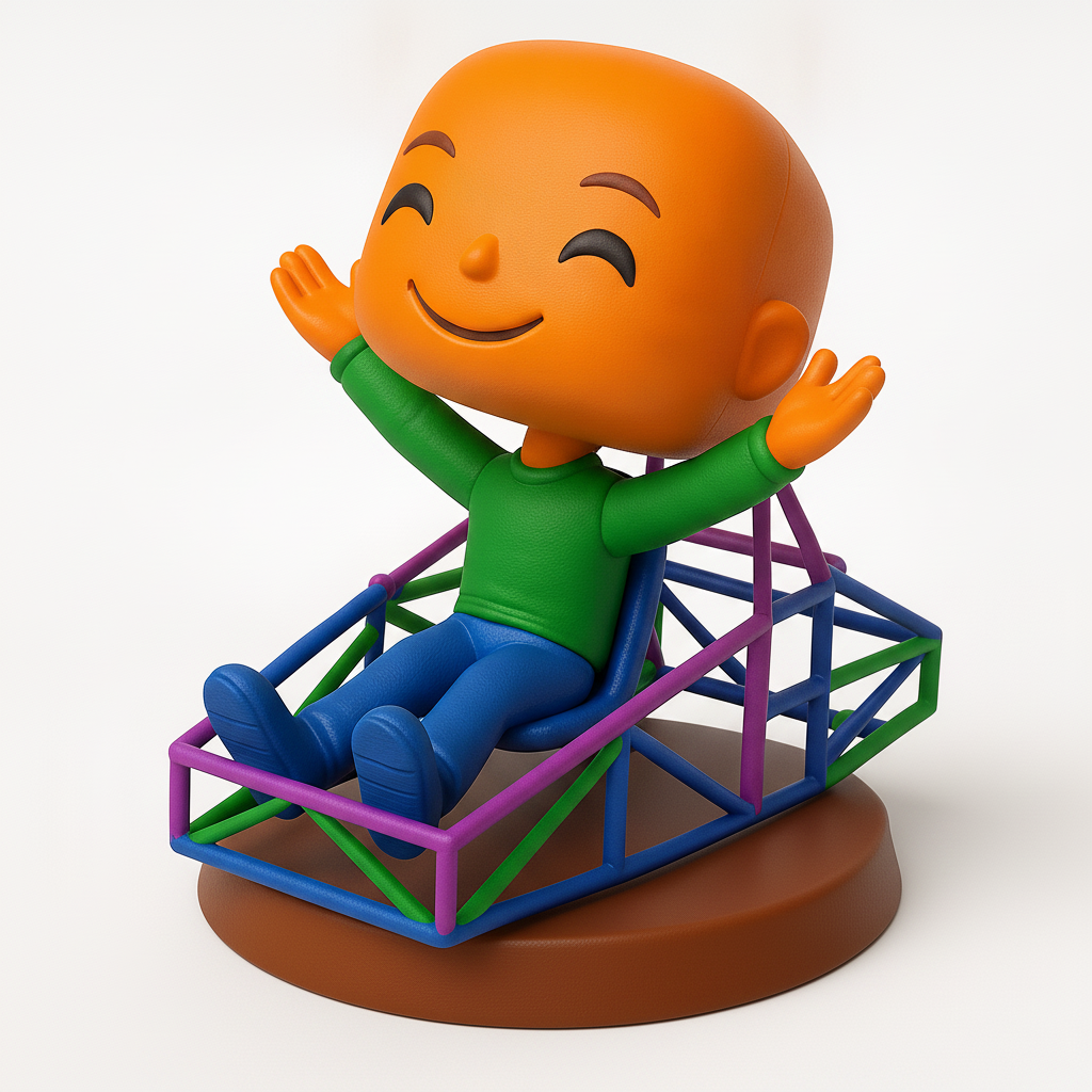 face to 3d model ai-3D portrait printing from photo_Happy Flyer Desk Buddy