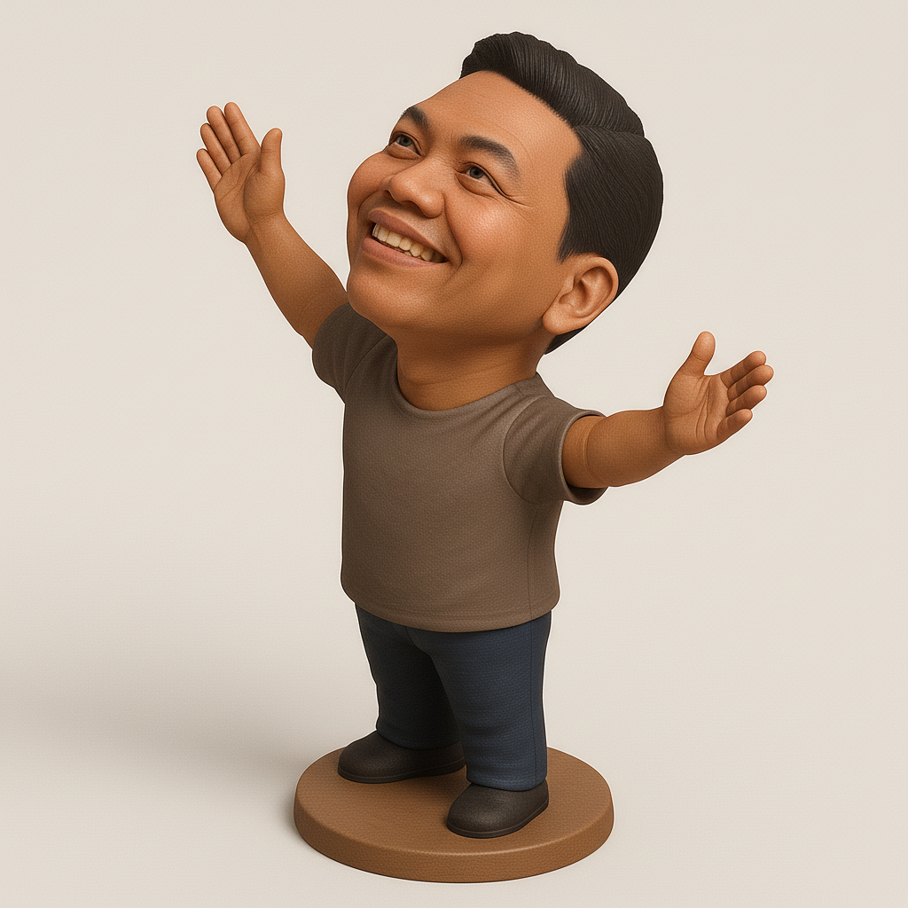 face anatomy 3d model-create 3d face model from photo_Joyful 3D Character Figurine