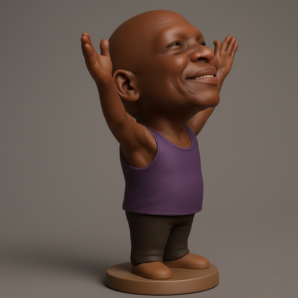 face anatomy 3d model-create 3d face model from photo_Pure Joy Bobblehead: Uplifting Desk Companion