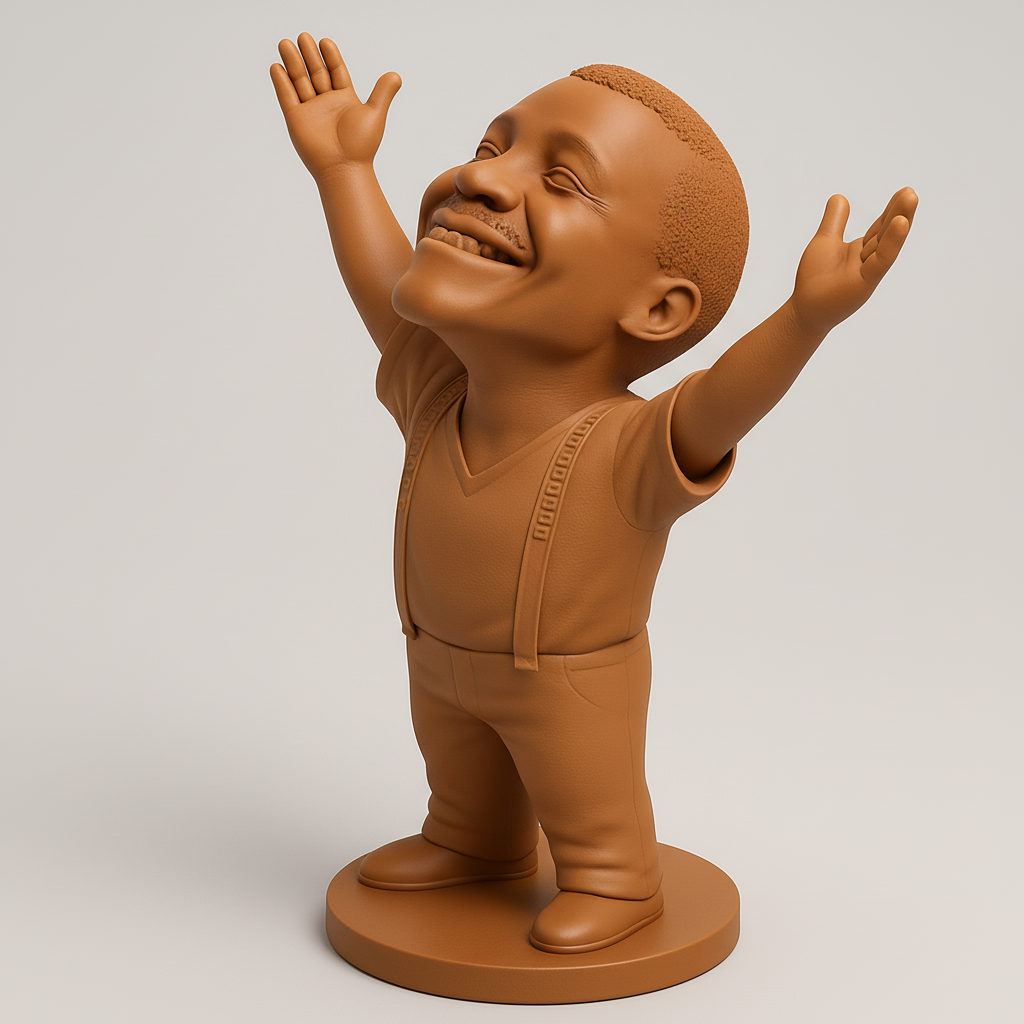 face anatomy 3d model-create 3d face model from photo_Optimistic Outstretched Arms Figure - Spread Joy!
