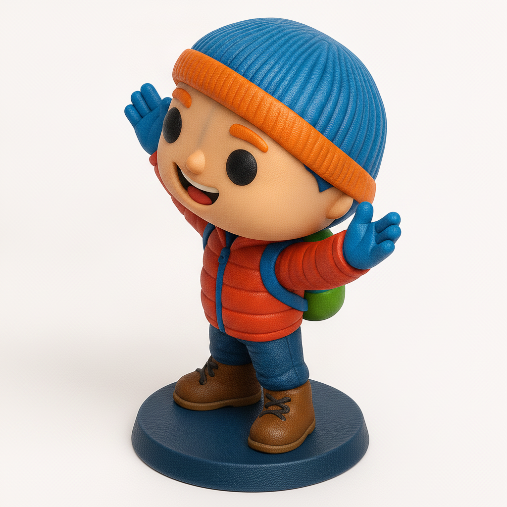 face anatomy 3d model-create 3d face model from photo_Happy Hiker Collectible Funko-Style