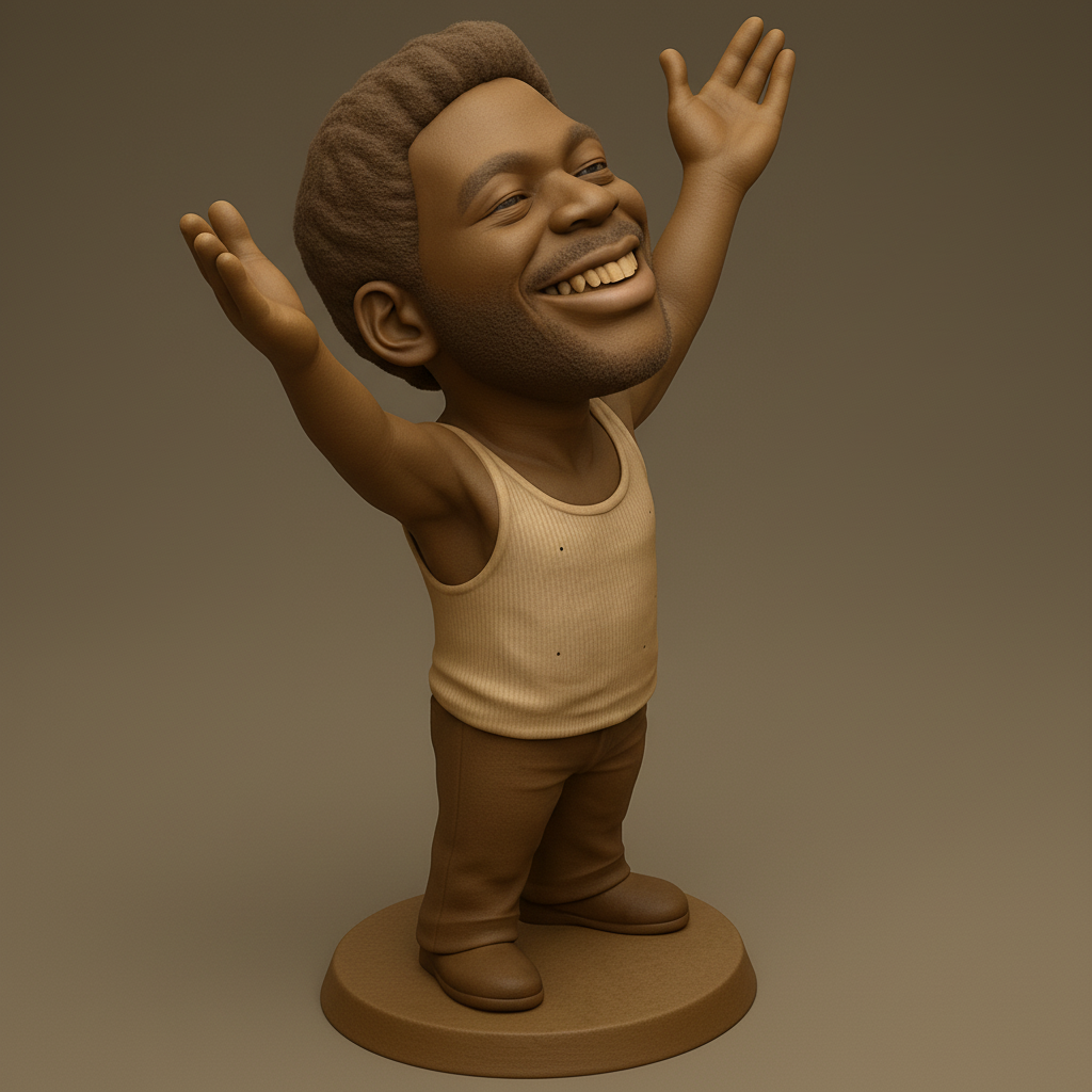 face anatomy 3d model-create 3d face model from photo_Uplifting 'Arms Wide Open' Figurine - Print Pure Joy!