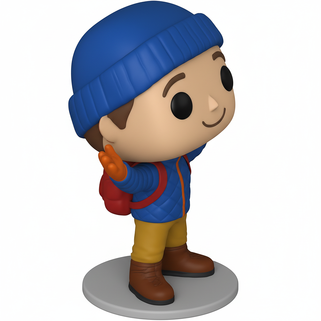 face to 3d model ai-3D portrait printing from photo_Happy Explorer Funko Pop Style 3D Print