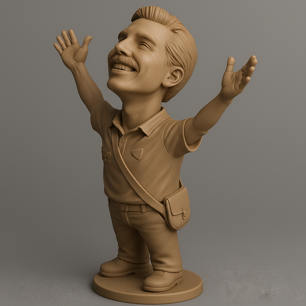 silhouette 3d printer maker-3d portrait printing_Joyful Figurine for 3D Printing Enthusiasts