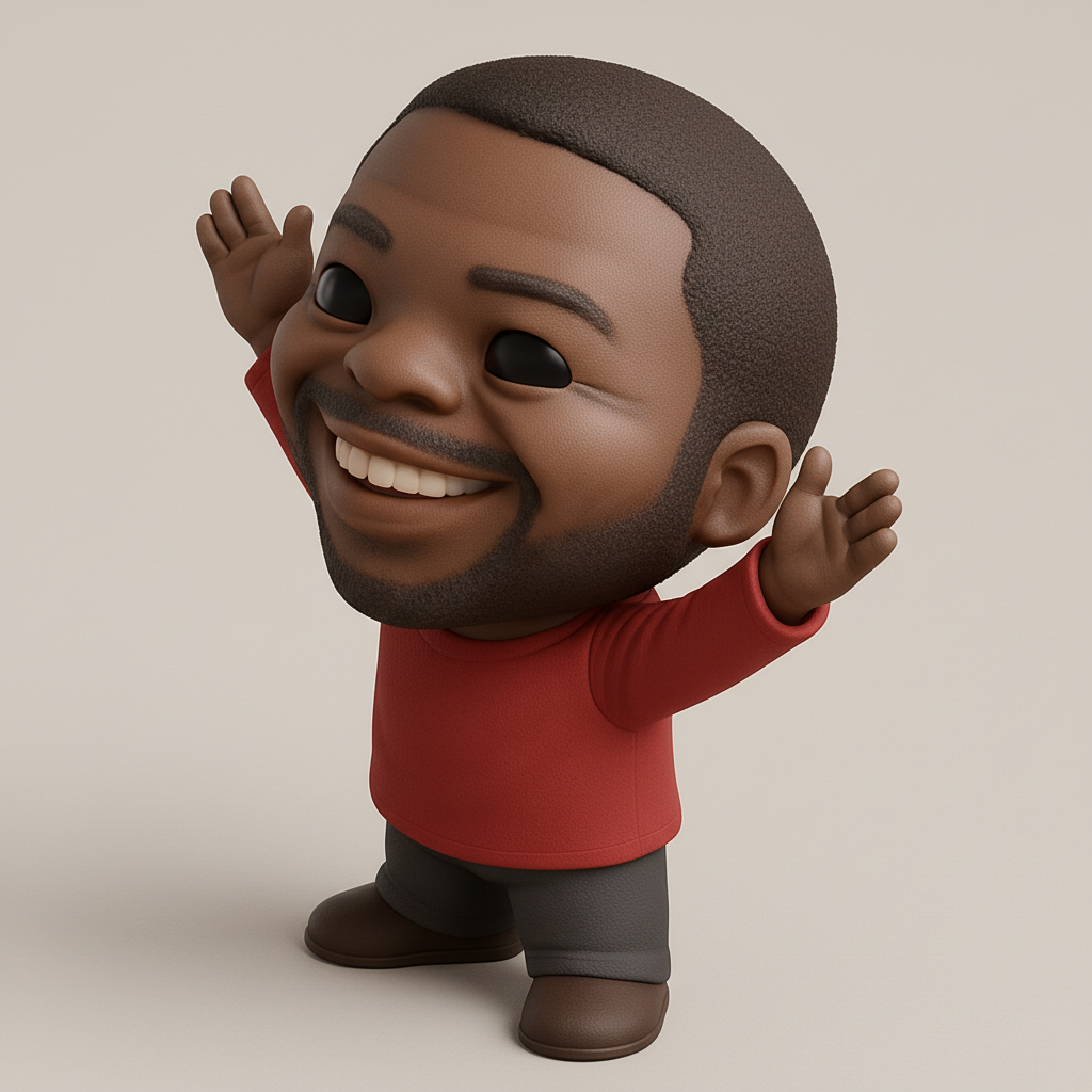 face anatomy 3d model-create 3d face model from photo_Cheerful Welcome Buddy Figurine